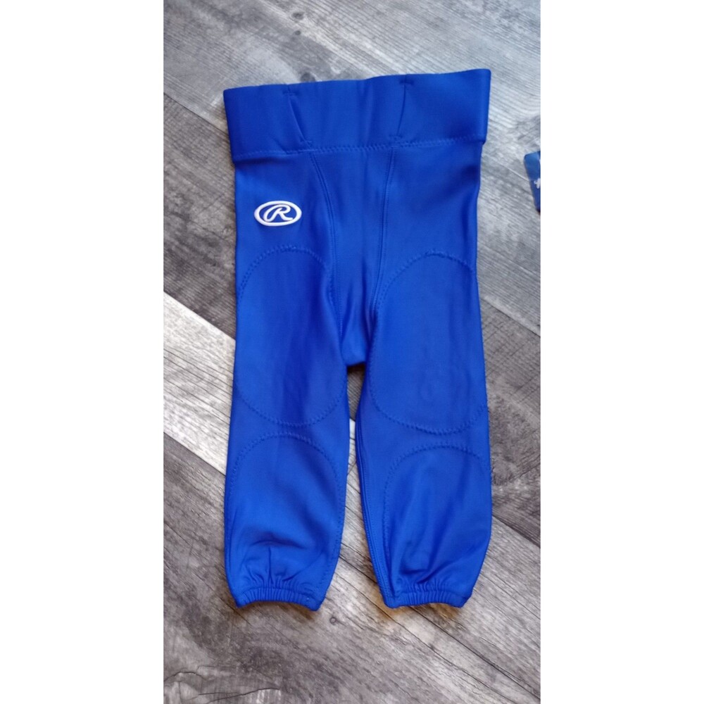 Rawlings Football Youth XS Blue Pro Dri Gripper Elastic Performance Pants, NWT